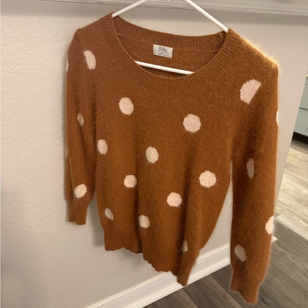 Brown Polka Dot Sweater
